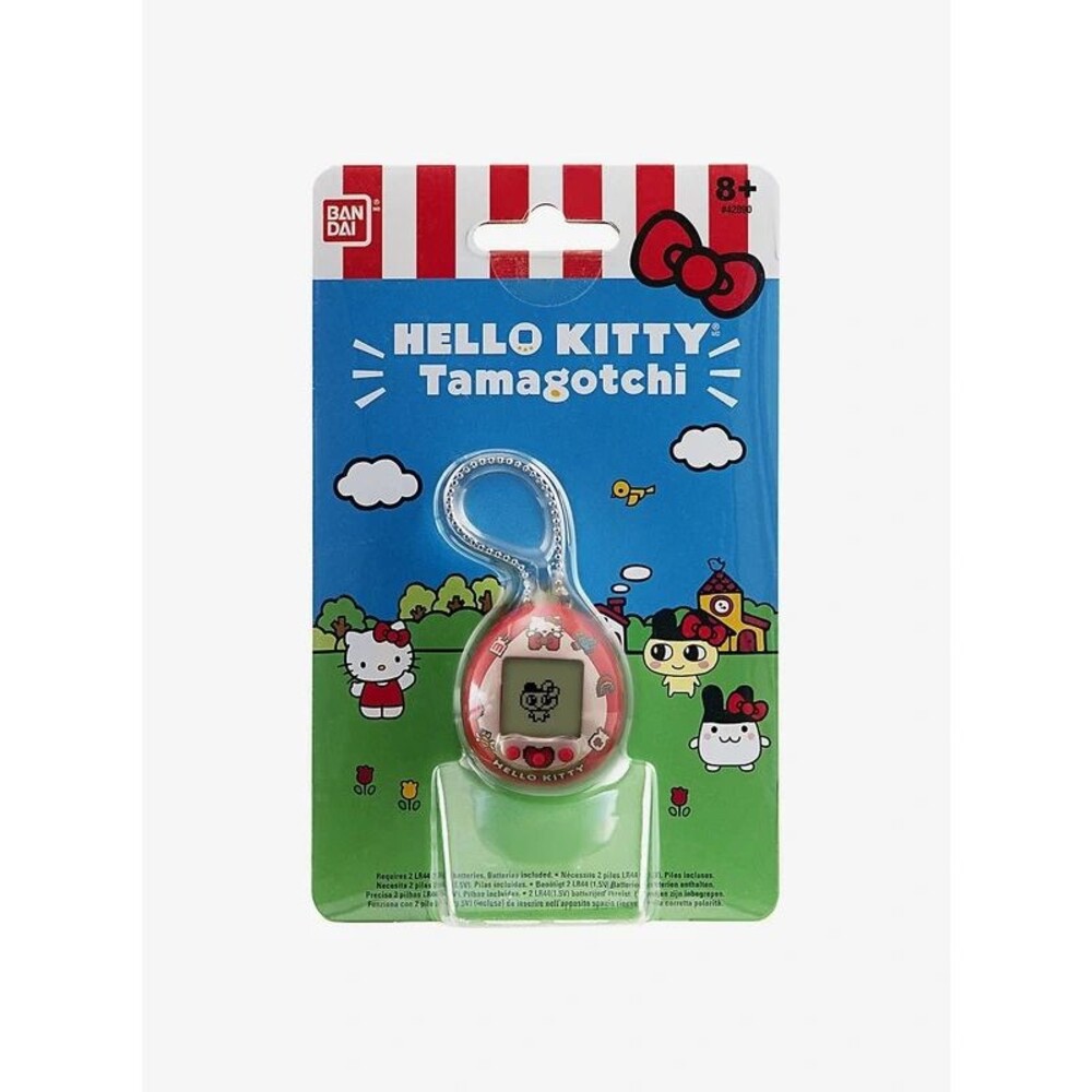 Bandai x Sanrio Tamagotchi Red Hello Kitty Bows mini game pet keychain (42892)